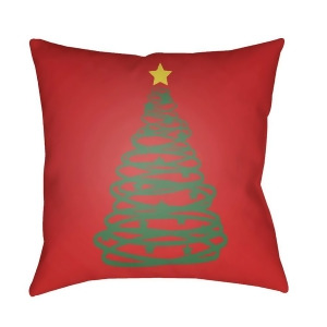 Christmas Tree by Surya Pillow Red/Green/Yellow 20 x 20 Hdy115-2020 - All
