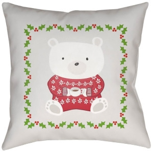 Beary Warm by Surya Poly Fill Pillow Red 18 x 18 Phdbw001-1818 - All