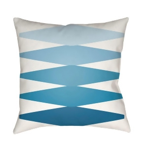 Modern by Surya Poly Fill Pillow Aqua/White/Bright Blue 18 x 18 Md013-1818 - All