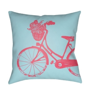 Bicycle by Surya Poly Fill Pillow 18 Square Lil010-1818 - All