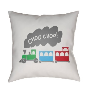Trains by Surya Poly Fill Pillow 18 Square Lil095-1818 - All
