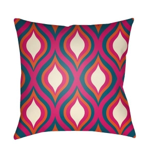 Modern by Surya Poly Fill Pillow White/Bright Pink/Teal 18 x 18 Md040-1818 - All