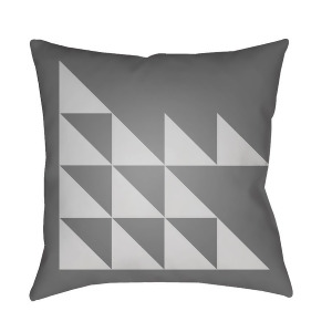 Modern by Surya Poly Fill Pillow Light Gray/Medium Gray 18 x 18 Md028-1818 - All
