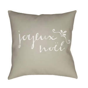 Joyeux by Surya Poly Fill Pillow Neutral/White 20 x 20 Joy015-2020 - All