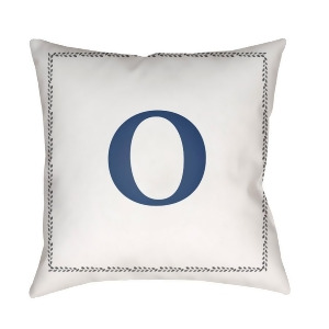 Initials by Surya Poly Fill Pillow White/Blue 20 x 20 Int015-2020 - All