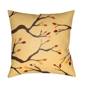 Branches by Surya Poly Fill Pillow Yellow/Brown/Red 18 x 18 Bran002-1818 - All