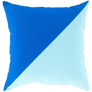 Rain by Surya Poly Fill Pillow Bright Blue/Aqua 18 x 18 Rg138-1818 - All