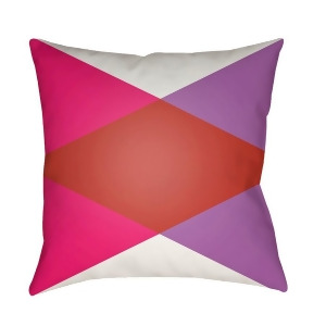 Modern by Surya Pillow White/Red/Pink 18 x 18 Md003-1818 - All