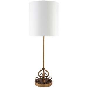 Ackerman Table Lamp by Surya Painted Gold Tint/White Shade Ack742-tbl - All