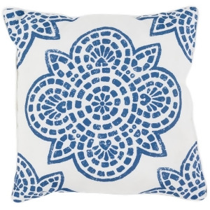 Hemma by Surya Poly Fill Pillow Navy/White 16 x 16 Hm001-1616 - All