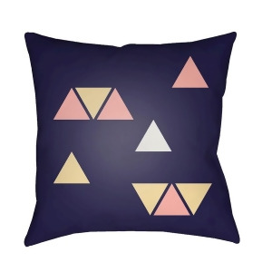 Triangles by Surya Poly Fill Pillow Blue/White/Pink 20 x 20 Wran013-2020 - All