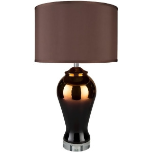 Heathman Table Lamp by Surya Electroplated Base/Brown Shade Het-100 - All