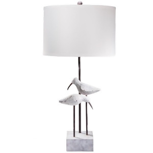 Seagull Table Lamp by Surya Washed Coastal Look/White Shade Sglp-001 - All