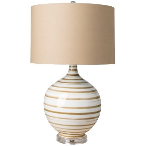 Tideline Table Lamp by Surya Glazed Base/Brown Shade Til-100 - All