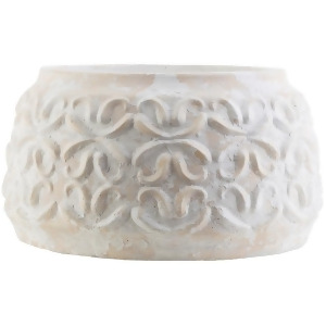 Avonlea Small Decorative Pot by Surya White/Camel Avo690-s - All