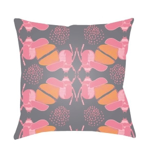 Doodle by Surya Pillow Pink/Gray/Peach 18 x 18 Do003-1818 - All