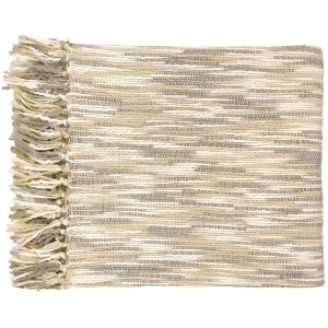 Teegan by Surya Throw Blanket Khaki/Medium Gray Tee1001-5578 - All