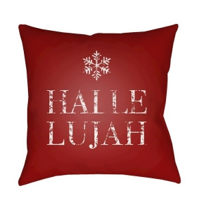 Hallelujah by Surya Poly Fill Pillow Red/White 20 x 20 Joy007-2020 - All