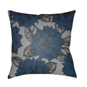 Moody Floral by Surya Pillow Charcoal/Navy/Black 18 x 18 Mf047-1818 - All