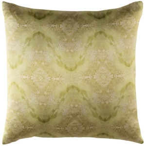 Kalos by Surya Down Fill Pillow Cream/Lime/Dark Green 20 x 20 Kls004-2020d - All
