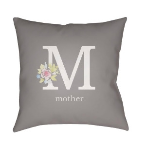 Mother by Surya Poly Fill Pillow Neutral/Gray/Green 20 x 20 Wmom012-2020 - All