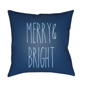 Merry Bright by Surya Poly Fill Pillow Blue 20 x 20 Hdy066-2020 - All