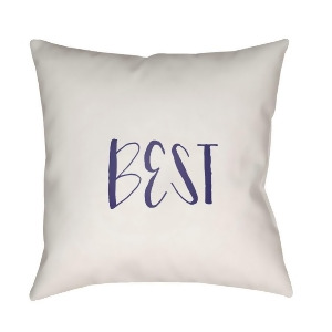 Bff by Surya Poly Fill Pillow Blue/White 18 Square Qte033-1818 - All