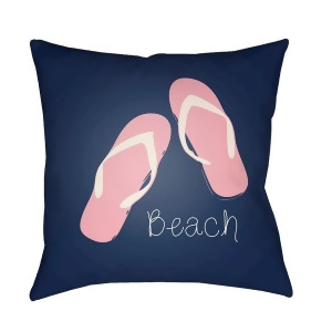 Carolina Coastal by Surya Sandal Poly Fill Pillow Pink 18 x 18 Cc006-1818 - All