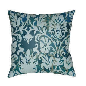 Moody Damask by Surya Pillow Dk.Green/Pale Blue/Teal 22 x 22 Dk003-2222 - All