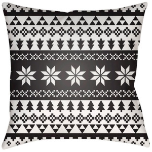 Snowflake Sweater by Surya Poly Fill Pillow White 18 x 18 Phdsw001-1818 - All