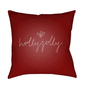 Holly Jolly Ii by Surya Poly Fill Pillow Red/White 18 x 18 Joy012-1818 - All