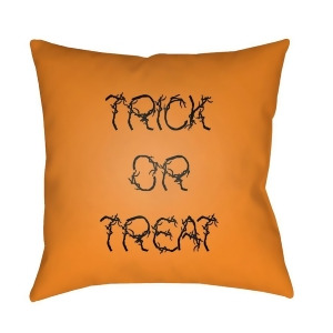 Boo by Surya Trick or Treat Pillow Orange/Black 18 x 18 Boo129-1818 - All