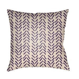 Textures by Surya Poly Fill Pillow Violet/Beige 20 x 20 Tx039-2020 - All
