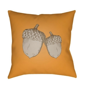 Acorn by Surya Poly Fill Pillow Orange/Gray 18 x 18 Acn002-1818 - All
