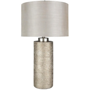 Gresham Portable Lamp by Surya Gilded Base/Silver Shade Gsm-001 - All