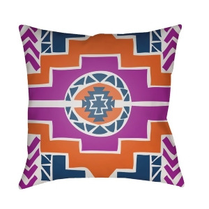 Yindi by Surya Poly Fill Pillow Bright Orange/Bright Purple/Violet 18 x 18 Yn037-1818 - All
