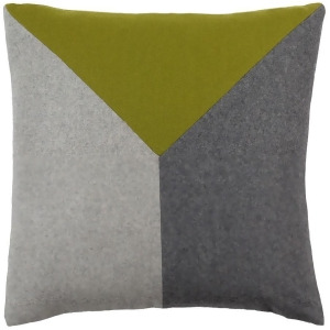 Jonah by Surya Poly Fill Pillow Olive/Black/Light Gray 18 x 18 Jh001-1818p - All