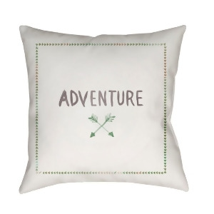 Adventure Ii by Surya Pillow White/Green/Purple 20 x 20 Adv002-2020 - All