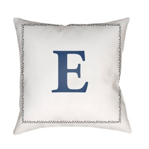 Initials by Surya Poly Fill Pillow White/Blue 20 x 20 Int005-2020 - All