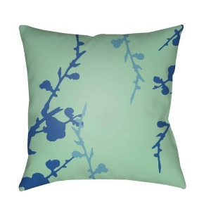Chinoiserie Floral by Surya Pillow Dk.Blue/Aqua/Mint 18 x 18 Cf015-1818 - All