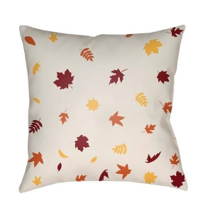 Falling Leaves by Surya Pillow White/Red/Yellow 20 x 20 Frond001-2020 - All