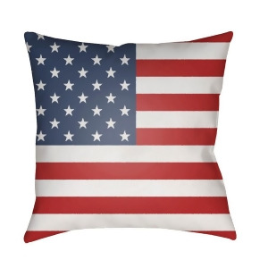 Americana by Surya Poly Fill Pillow Red/Blue/White 20 x 20 Sol001-2020 - All