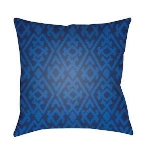 Decorative Pillows by Surya Dark Ikat Pillow Blue/White 20 x 20 Id020-2020 - All