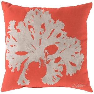 Rain by Surya Coral Iii Poly Fill Pillow Orange/Beige 18 x 18 Rg052-1818 - All