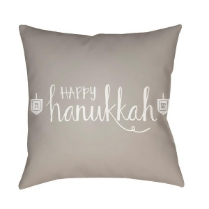 Happy Hanukkah by Surya Poly Fill Pillow Beige/White 20 x 20 Hdy028-2020 - All