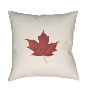 Maple by Surya Poly Fill Pillow White/Red 20 x 20 Lef002-2020 - All