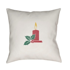 Candle Light by Surya Poly Fill Pillow White/Red 20 x 20 Hdy005-2020 - All
