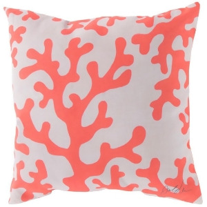 Rain by Surya Coral Poly Fill Pillow Orange/Beige 20 x 20 Rg038-2020 - All