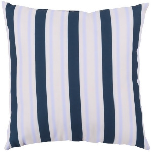 Rain by Surya Poly Fill Pillow Navy/Pale Blue/Ivory 18 x 18 Rg109-1818 - All