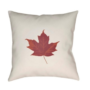 Maple by Surya Poly Fill Pillow White/Red 18 x 18 Lef002-1818 - All
